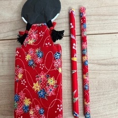 民芸品、レトロふでたて、鉛筆セットの画像