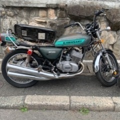 7/9迄購入希望者有　レストアベース　カワサキ 400SS S3  2スト　書付き　逆車　の画像
