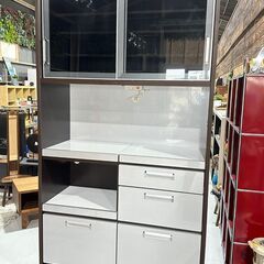 ★松田家具 キッチンボード★ レンジボード キッチンキャビネット セパレート 大容量 H2000 ファミリー 戸建て