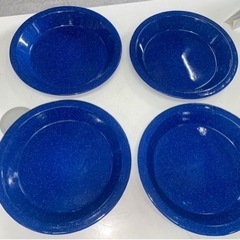 JOYLIFE  ジョイライフ　簡易ホーロー11pcs.セット　クッカーセット　アウトドア　キャンプ　ソロ　焼肉　BBQ  中古　③の画像