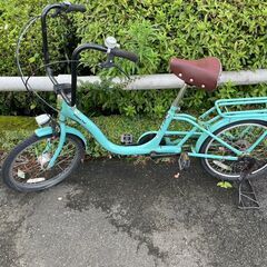 自転車　No.1483　水色　20インチ　LEDオートライト付き...