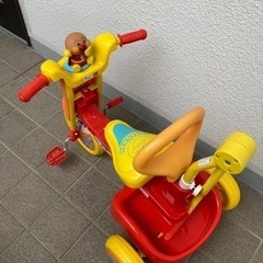 【取引先決定】アンパンマン 三輪車　折りたたみ　説明書付き 