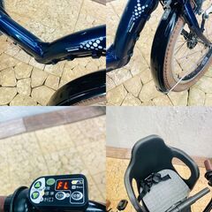 新品部品☺整備士*防犯登録　電動自転車 SM ブリヂストン　アンジェリーノ　２０インチ　８AH　子供乗せの画像
