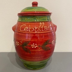 ②グラナダ スペイン陶器 野菜保存ポット