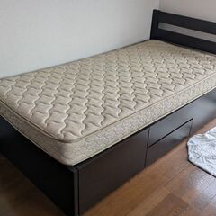 シングルベッド Nルシア マットレス フランスベッド 収納付き