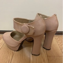 靴　パンプス　ピンク　Mサイズの画像