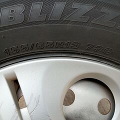 スタッドレスタイヤ　155 65R13 73Q  4本の画像