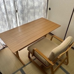 MUJI 無印良品 テーブルと椅子
