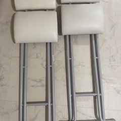 2脚セット　ニトリ折りたたみチェア折りたたみ椅子の画像