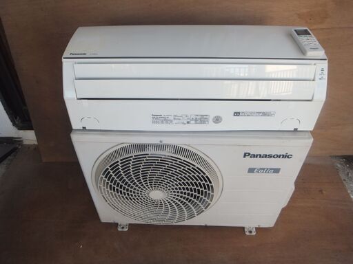 パナソニックエアコン４K単相200V　14畳用　２０１８年　標準取付工事込　3ヶ月保証　室内機クリーニング済