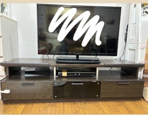 【引っ越しの為、7月中即決で半額！】SHARP 40型　液晶テレビ　テレビ台　セット