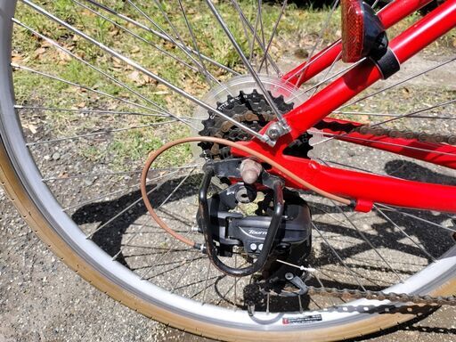 取引中】ルイガノ LOUIS GARNEAU LGS-C8-CS(420)レッド アルミ