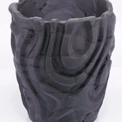 NPot 3Dプリンター鉢　艶消しブラック　NPot-008の画像