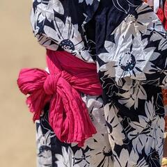 110cmの浴衣と帯、110〜130cmの女の子の服