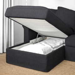 IKEA イケア グローンリード 家具 ソファ 3人掛けソファ ベッド 収納 替えカバーつきの画像