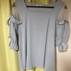 リジェイ購入袖リボンカットソー