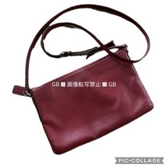 コーチ COACH レッド　ショルダーバック　サコッシュサイズの画像