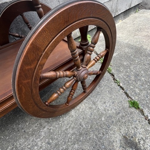 カリモク 手押し車 キッチンワゴン  