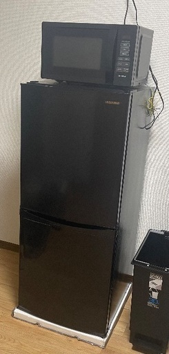 アイリスオーヤマ冷蔵庫　電子レンジセット
