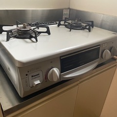 Rinnai ガスコンロ二口　都市ガス　右強火