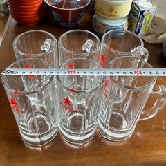 新品食器⑤ 昭和レトロ サッポロビールジョッキ 旧ロゴの画像