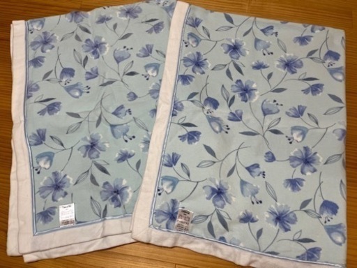 綿毛布 京都西川 綿100% 140cm×200cm 同色同柄　2枚セット