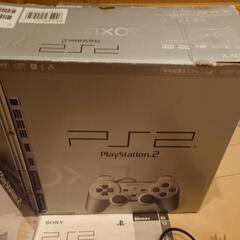 PS2 プレイステーション2(本体ジャンク扱い)ソフトオマケ多数、箱取説付きwの画像