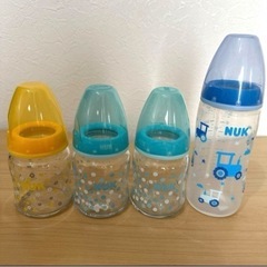 NUKの哺乳瓶セット  (120ml×3本・300ml)
