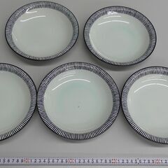 【取引決定】食器皿　青　5枚