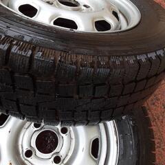 175-70-13　13×5J　NHY369　タイヤホイール　サンバーに使用　スタッドレス　溝あり。の画像