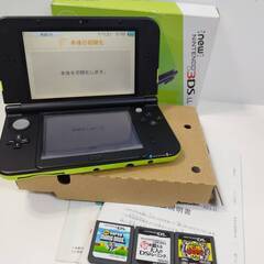 ニンテンドー New 3DS LL (RED-001) ソフト3...