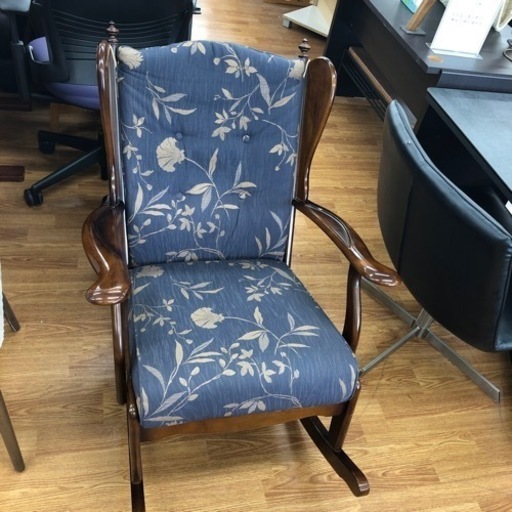 karimoku ロッキングチェアー　キズ、ヨゴレ有り　コロニアル　ネイビー【取りに来れる方限定！】