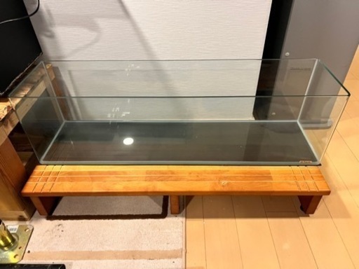 中古　ダックス90cm曲げオールガラス水槽