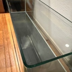 ダックス90cm曲げオールガラス水槽　中古の画像