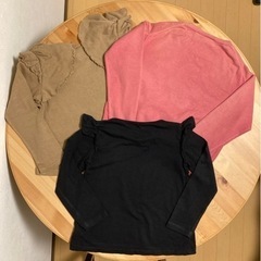 子供服　女の子　120cm　ニット　長袖Tシャツ　3点　キッズ　ガールズの画像