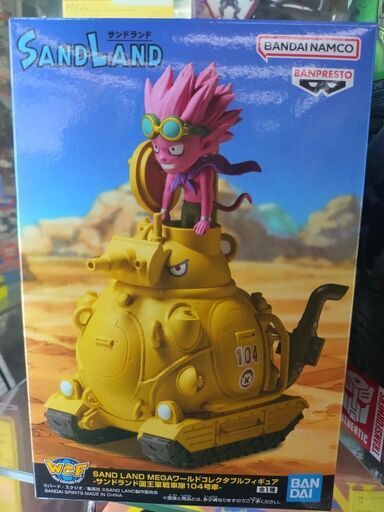 ★ジモティー割引有★ BANDAI サンドランド MEGAワールドコレクタブルフィギュア サンドランド国王軍戦車隊104号車 未使用品