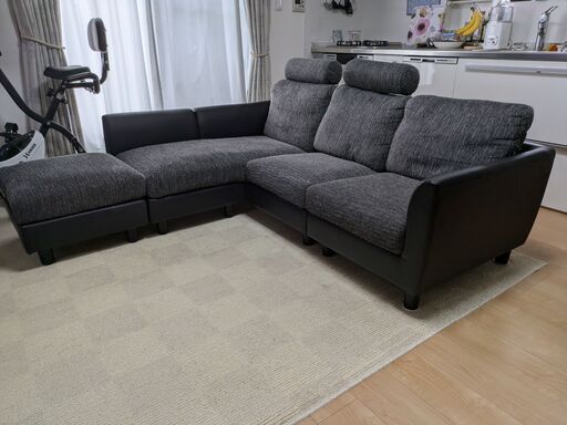 2021年購入】LOWYA 3人掛けカウチソファ ハイバックソファ【幅189】