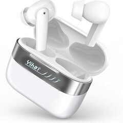 Bluetooth イヤホン ENCマイク ワイヤレス Qualcommapt-X対応 ノイズキャンセリング Hi-Fi音質 防水性あり ブルートゥース MAX25時間再生可能 通勤 通学 プレゼントの画像