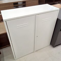 ★ジモティ割あり★  スチールチェスト ホワイト W80.5×D...