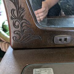 廃棄予定　大塚家具　ドレッサー　丸い鏡　鏡台椅子セットの画像