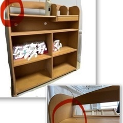 自由自在に組み合わせられる学習机セット♪の画像