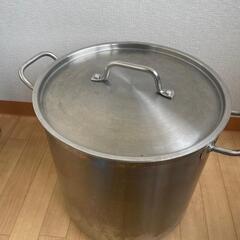 パスタ鍋2個  茹でザル4個・箸・蓋つき パスタポット 両手鍋 中古の画像