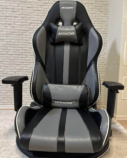 AKRACING極坐V2ゲーミングチェアゲーミング座椅子 グレー