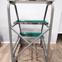 【超美品】LIONライオン 脚立 ステップスタンド 作業用踏台 デリカステップ   物流 3段 キャスター付の画像
