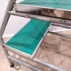 【超美品】LIONライオン 脚立 ステップスタンド 作業用踏台 デリカステップ   物流 3段 キャスター付の画像
