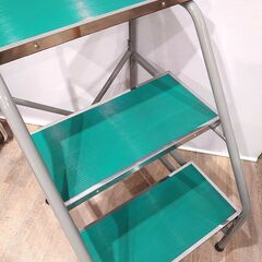 【超美品】LIONライオン 脚立 ステップスタンド 作業用踏台 デリカステップ   物流 3段 キャスター付の画像