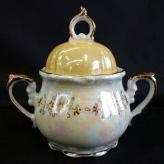 ☆China Rose カップ&ソーサー 2客セット ティーカップ コーヒーカップ シュガーポット付き ビンテージ品 チャイナローズ 札幌 北20条店の画像