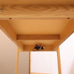 karimoku(カリモク家具)のSS3938 ユーティリティ オーク材 パーソナルデスクです。スッキリとしたスマートなデザインはリビングなどの事務机や学習机におススメです♪在宅ワーク用に！の画像