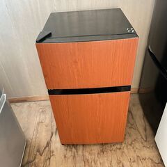 苫小牧発 木目調 アイリスオーヤマ ２０年製 ノンフロン冷蔵庫 PRC-B092D-M 87L USED 苫小牧発 木目調 アイリスオーヤマ 20年製 ノンフロン冷蔵庫