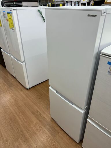 ☆ジモティー割引有り☆SHARP/2ドア冷蔵庫/SJ-D18J-W/179L/2023年